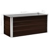 vidaXL Garden Raised Bed Galvanized Steel, Garden Planter, Weather-Resistant - 2 of 4