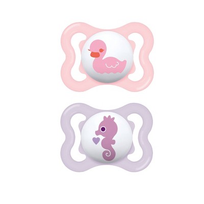 MAM Mini Air Pacifier 0-6 Months - 2ct Pink