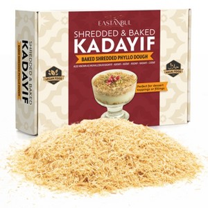 Eastanbul Baked Shredded Kataifi, Shredded Fillo Dough, Kadayif Pastry Dough, Sprinkle, Filling, or Topping for Viral Dubai Chocolate, 8.8oz (250g) - 1 of 4
