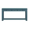 CAVINAS 63" Rustic Chic Console Table with 4 Drawers and Bottom Shelf,Farmhouse Entryway Table for Living Room,Hallway - 2 of 4