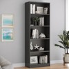 Fontoi Decorative Bookshelf, Adjustable Freestanding Bookcase, Open Bookcase with 5 Shelves for Home Office Library, Gray, 11.6"*24.4"*68.9 - 3 of 4