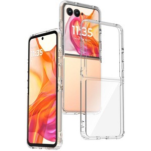 Nakedcellphone Clear Case for Motorola RAZR ULTRA 2025 Flip Phone - Transparent - 1 of 4