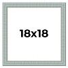 PosterPalooza | Square Refined Blue Picture Frame - UV Acrylic, Foam Board Backing, Hanging Hardware - 2 of 4
