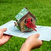 Paper Love 3D Love Bird House Pop Up Christmas Card, 100% Recycled and Eco-Friendly, 8" x 6" Cover - With Note Tag - 3 of 4