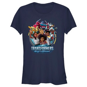 Juniors Womens Transformers: EarthSpark Group Portrait T-Shirt - 1 of 4