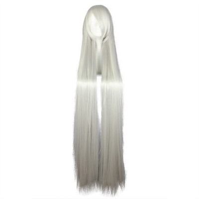 Unique Bargains Women's Human Hair Wigs 53" with Wig Cap