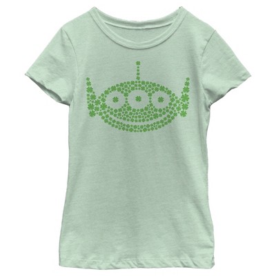 Teenage Mutant Ninja Turtles Girl's St. Patrick's Day Michelangelo Shamrock Fill T-Shirt Black