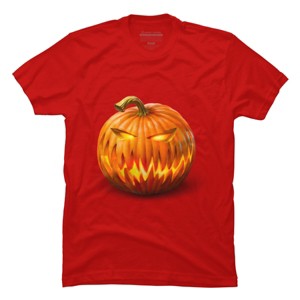 Men's Design By Humans Jack O'Lantern By Ldarro T-Shirt - 1 of 4