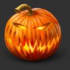 Men's Design By Humans Jack O'Lantern By Ldarro T-Shirt - 2 of 4