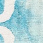 turquoise/ivory