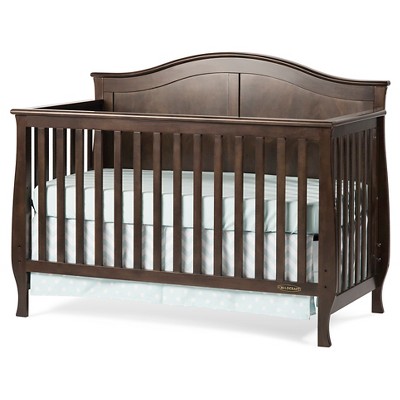 brown bassinet