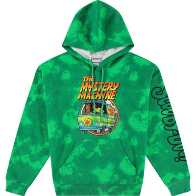 Mens Scooby Doo Throwback Hoodie - Scooby Doo, Shaggy, Velma Tie Dye Sweatshirt - Throwback Classic Tie Dye Hoodie Sweatshirt