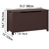 KTMBDW Toy Storage Box with Safety Hinged Lid, Wooden Sturdy Toys Storage Chest Bin Organizer Basket for Kids, Boys, Girls, Nursery, Closet - 4 of 4