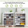 Acekool 5-Tier Shoe Cabinet with Glass Doors, Adjustable Shelves, Entryway Shoe Organizer, Space-Saving Storage for Home - 4 of 4