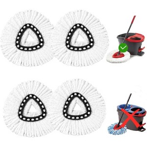 Restore Your Mop: 100% Microfiber Heads for O Cedar Triangle Mops - Delivers Deep Cleaning & Like-New Performance - 1 of 4