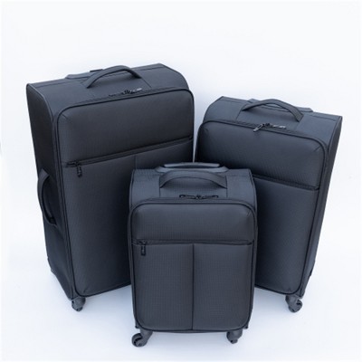 BEAFUP 4-Piece Oxford Cloth Suitcase Set with 360° Spinner Wheels - 14", 20", 24", 28" Lightweight Soft-Sided Luggage for Travel