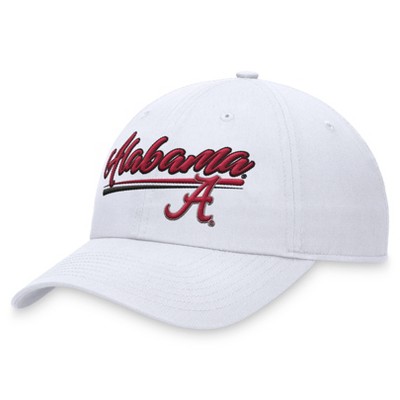 NCAA Alabama Crimson Tide Unstructured Washed Cotton Twill Hat - White