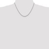 Black Bow Jewelry 2.75mm, 14k White Gold, Diamond Cut Solid Rope Chain Necklace - 2 of 4