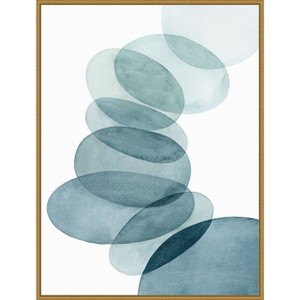Amanti Art Blue Ascension I by Grace Popp Framed Canvas Wall Art - 1 of 4