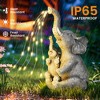GIGALUMI 9.6“ Solar Mother and Child Elephants Statue Light, Outdoor Garden Decor with Warm Lights for Backyard, Patio - 2 of 4