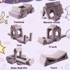 Vipbear modular combination sofa, DIY creative modular game sofa, convertible foam game pad creative game room floor furniture, purple - 3 of 4