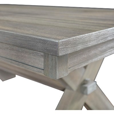Landon Rectangle Dining Table Distressed Gray Wash - Powell Company., Brown