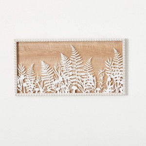 Sullivans Glass Fern Wall Decor 24.25"L; Brown - 1 of 3