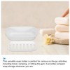 Unique Bargains Travel Camping Lightweight Plastic Bar Soap Dish Container Case 3 Pcs - 4 of 4