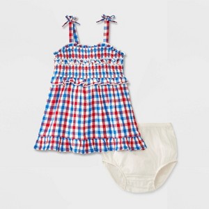 Baby Girls' Gingham Dress - Cat & Jack™ - 1 of 3