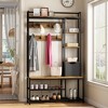 Coat Rack, Hall Tree with Bench and Shoe Storage - 2 of 4