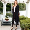 Anna-Kaci Women's Long Lace Duster Midi Sleeve Drop Shoulder Cardigan - 4 of 4