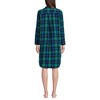 Lands' End Women's Flannel Long Sleeve Sleepshirt Nightgown - 2 of 4