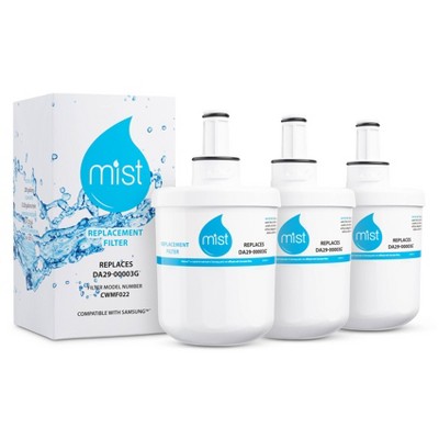 Mist Aqua-Pure Plus Replacement for Samsung DA29-00003G, DA29-00003F, DA29-00003B Refrigerator Water Filter (3pk)