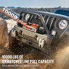 VEVOR Electric Winch, 10,000 lb, 12V DC Truck Winch with Φ7/20 in x 65 ft Synthetic Rope Aluminum Fairlead Wireless & Wired Remote Control - 3 of 4