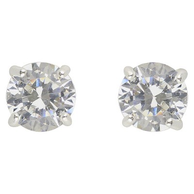 clear stud earrings
