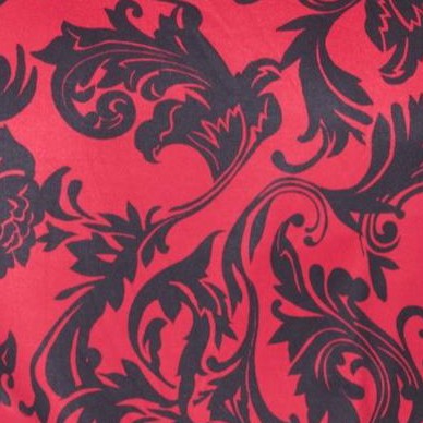classic red graphic scroll