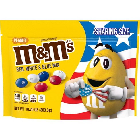 M M S Red White And Blue Peanut Chocolate Candies 10 7oz Target