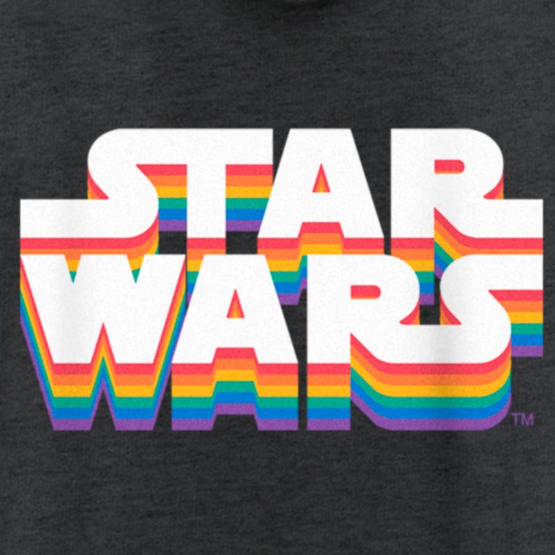 Adult Star Wars Pride Rainbow Classic Logo Racerback Tank Top, 2 of 5