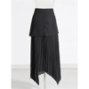 Clotth Women's Irregular Maxi Skirt - High Waist Dressy Chiffon Maxi Skirt,Flowy Patchwork A-Line Long Pleated Skirt with Multiple Pockets - 2 of 4