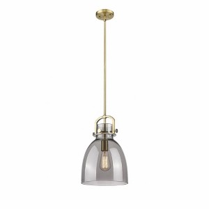 Newton Bell - 1 Light Stem Hung Pendant In Industrial Style-16.75 Inches Tall and 10 Inches Wide - 1 of 1