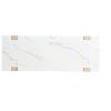CAVINAS Rectangle Two-Tone Coffee Table,Center Table with White Faux Marble Top,Rubberwood Frame,Accent Table for Living Room,Apartment - 4 of 4