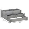 Aghana Digitals 3-Tier Fir Wood Raised Garden Bed with Draining Fabric, Tool-Free Assembly, - 3 of 4