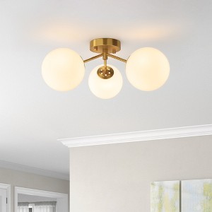 Maxax 17" Crystal Globe Ceiling Light - 1 of 4