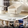 360°Swivel Accent Chair with Arms,Cozy Round Chenille Fabric and Soft Cushion Arm Chair - 4 of 4