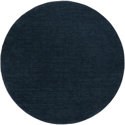 Mark & Day Rennes 8' Round Loomed Indoor Area Rugs Navy