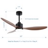 Airsurfer 52 Inch Ceiling Fans with LED Light and Remote Control - 3 of 4