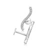 Pure Collection by Ross-Simons 0.10 ct. t.w. Diamond Curved Ear Climbers in Sterling Silver - 3 of 4
