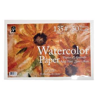 Jack Richeson Watercolor Paper, 12 X 18 Inches, 88 Lb, White, 50 Sheets ...