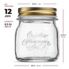 Bormioli Rocco Quattro Stagioni Set of 12 Clear Airtight Mason Jars, Made from Food Safe Durable Glass, Made in Italy - 2 of 4