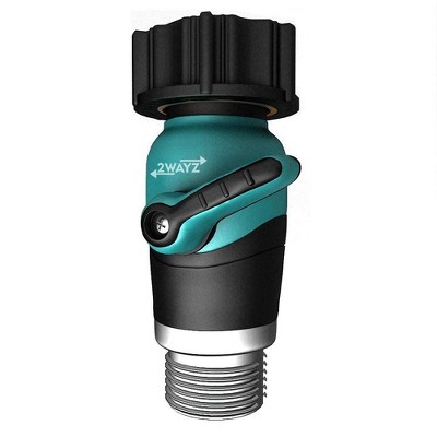 2wayz Heavy Duty Garden Hose Connector with Shut Off Valve